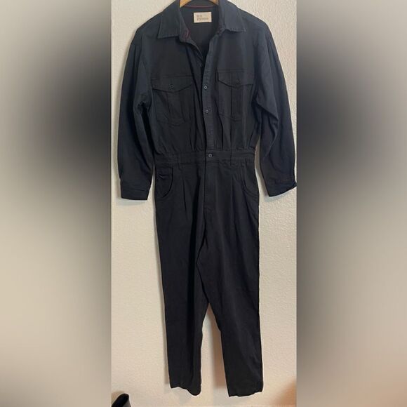 10.11 Studios Denim Button-Up Jumpsuit with Pockets in Black NWT! - Picture 4 of 9